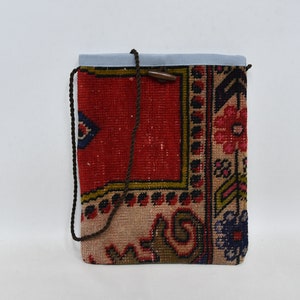 Kilim Bag, Turkish Bag, Handmade Rug Bag, Shoulder Kilim Bag, Anatolian Bag, 12x14 inches, Weekender Bag, Personalized Gift, 109