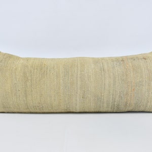 Kilim Pillow Covers, Designer Pillows, 16x42 Beige Cushion Case, Flat Pillow Cover, Holiday Cushion Case, Couch Pillow Case, 231