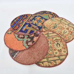 Kitchen Decor, Rug Supla, Kilim Supla, Blue Pad, Rug Pad, Wholesale Placemat, Antique Rug Coaster, Natural Coaster,