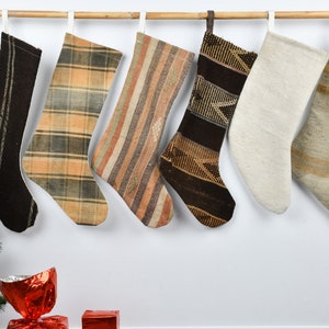 Holiday Stocking, Personalized Gift, Candy Stockings, Wall Hanging Socks, Santa Claus Gifts, Ornament Stockings, Handwoven Stocking,