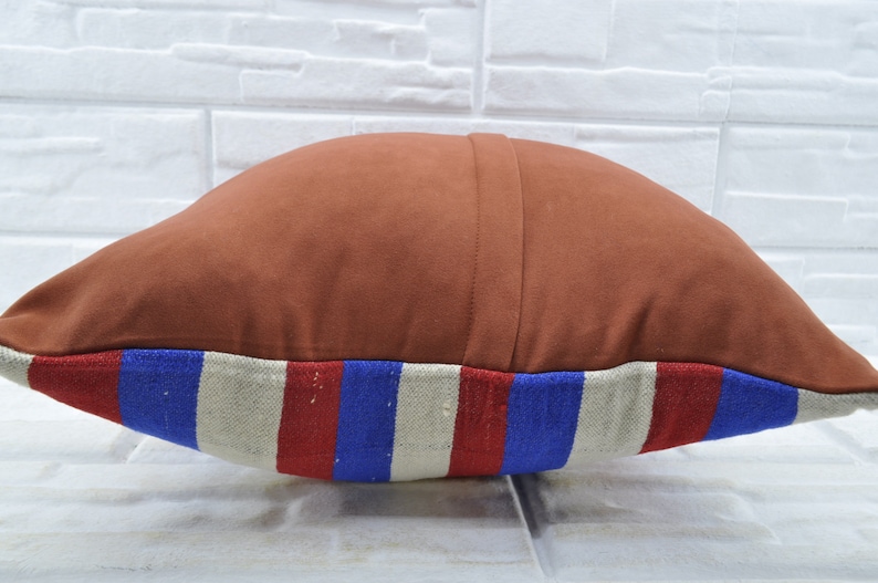 red striped kilim pillow antique kilim 20x20 kilim pillow bohemian kilim pillow cushion case anatolian kilim cover pillow No 1838