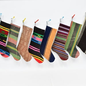 Christmas Kilim Stockings, Family Stockings, Christmas Decor, Family Christmas Stockings, Hanging Stockings, Perfect Gift for Christmas,