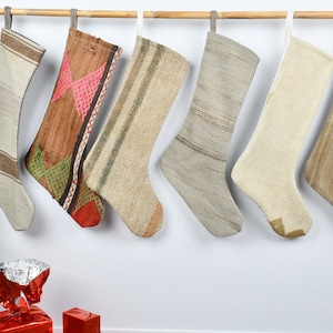 Holiday Stocking, Personalized Gift, Candy Stockings, Wall Hanging Socks, Santa Claus Gifts, Ornament Stockings, Handwoven Stocking,