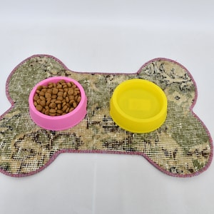 Rug Pet Mat, Kilim Animal Pad, Feeding Pad, Green Pad, Rug Pad, Garden Mat, Natural Pad, Pet Gift Mat, Pet Gift Pad, Handmade Pad,