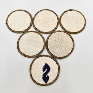 Coffee Cup Pad, Gift For Her, Kilim Coaster, White Pad, Hemp Pad, Antique Rug Coaster, Washable Coaster, Turkish Rug Coaster,