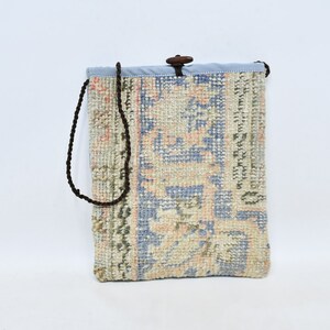 Kilim Bag, Turkish Bag, Handmade Rug Bag, Best Gift For Her, Woven Bag, 12x14 inches, Hygienic Bag, Handmade Vintage Bag, Bags For Women, 25
