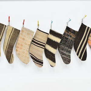 Kilim Stockings, Holiday Stocking, Personalized Gift, Candy Stockings, wall Hanging Socks, Santa Claus Gifts, Ornament Stockings,