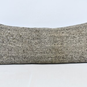 Kilim Pillow Cover, Kilim Pillow Covers, 16x36 Gray Pillow, Flat Cushion, Cute Pillow Case, Wool Pillow Covers, Pattern Throw Cushion, 514