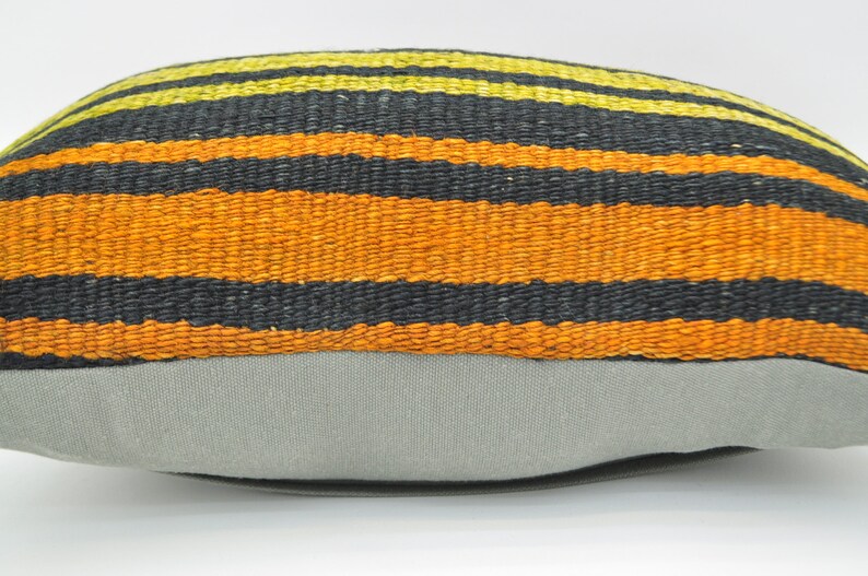 Kilim Pillow 12x20 Lumbar Pillow Multicolor Etsy