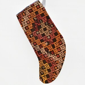 Handgemachter Kilim Strümpfe, Weihnachtsseil, No 1284