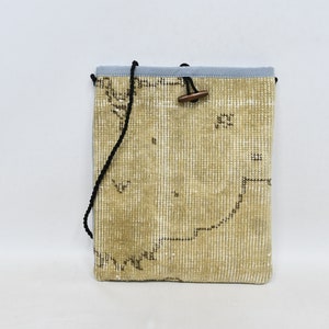 Washable Bag, Traditional Bag, Chic Bag, Women Casual Kilim Bag, Handmade Rug Bag, 12x14 inches, Weekender Bag, Personalized Gift,
