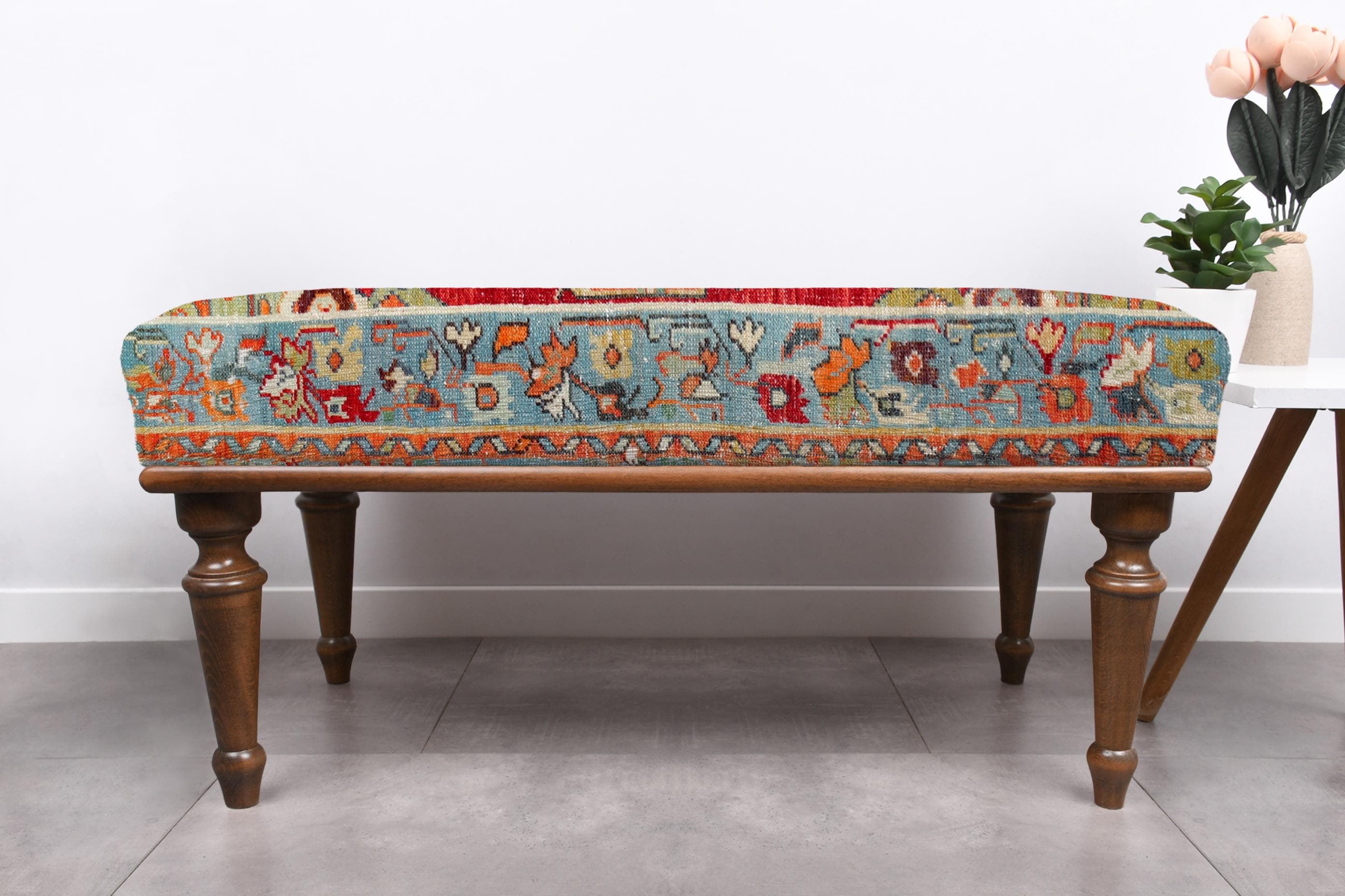 Rustic Bench, Farmhouse Bench, Bedroom Bench, Wooden Bench, Bohemian ...