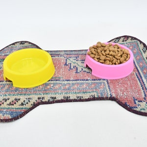 Water Pad, Bone Shabe Pad, Kilim Animal Pad, Purple Pad, Rug Pad, Rustic Mat, Bone Design Pad, Traditional Mat, Organic Pad, Garden Mat,