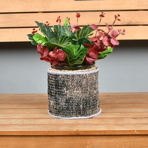 Rug Design Planter, Organizer Baskets, Plant Pot Cover, Flower Pot Holders, Indoor Planters, 6x7 Inches, Kilim planter, 3