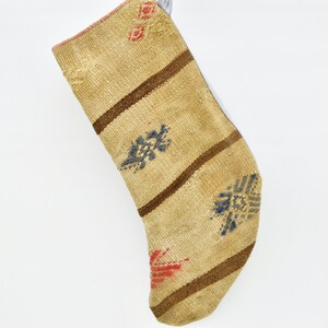 Weihnachtsstrumpf, Weihnachtsstrümpfe, Weihnachtsgeschenksstrumpf, bestickter Kilimseil, Schornsteinseil, Türkischer Kelimseil, No 729