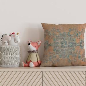 Vintage Patterned Pillows, Indoor Pillow, Couch Case, Boho Cushion, Kilim Pillow, Turkish Pillow, Pillow Cover, Home Decor Pillow,