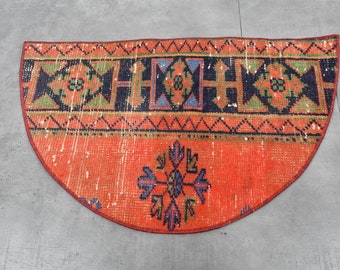 Turkish Doormat, Washable Doormat, 19x24 Personalized Gift, Non Slip Shoe Mat, Housewarming Gift, Decorative Rugs, Carpet Doormat,