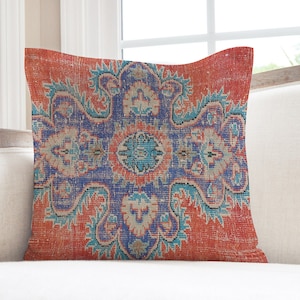 Body Pillow, Personalized Pillow, Turkish Pillow, Vintage Pillow, Red Cushion Case, Rug Cushion Case, Wholesale Pillow Case,