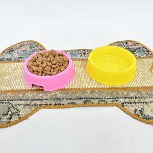 Kilim Animal Pad, Dog Mat, Rug Pet Mat, Green Pad, Rug Pad, Bone Design Pad, Outdoor Mat, Natural Pad, Hand Crafted Mat, Traditional Mat,