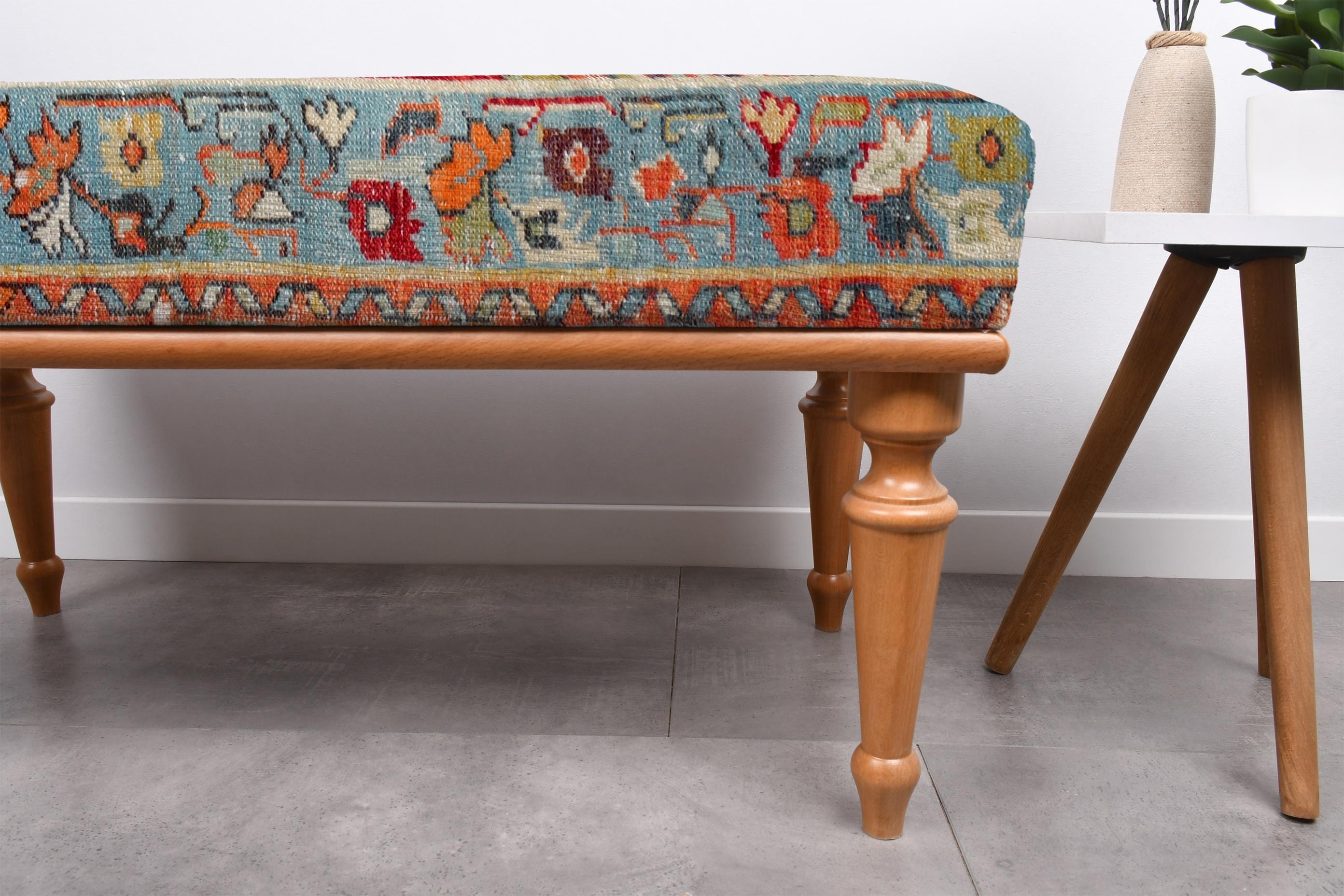 Rustic Bench, Farmhouse Bench, Bedroom Bench, Wooden Bench, Bohemian ...