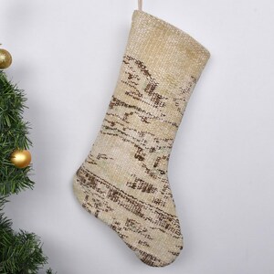 Handmade Christmas Stocking, Kilim Christmas Stocking, Vintage Stocking, Family Christmas Stocking Set, Boho Stocking
