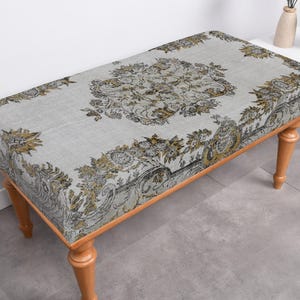 Upholstered Bench, Ottoman Bench, Modern Bench, Wooden Bench, End Of Bed Bench, Handmade Furniture, Vanity Pouf Stool, Entryway Bench