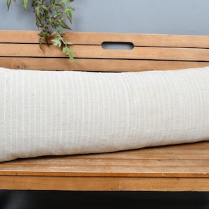 Pillow for Sofa, Vintage Kilim Throw Pillow, 16x48 Kilim Pillow, Ethnical Kilim Rug Pillow, Beige Cushion Case, Ethnic Kilim Lumbar Pillow,
