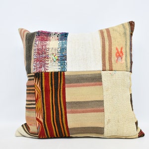 Designer Pillows, Kilim Pillows, Personalized Gift, 32x32 White Pillow Covers, Patterned Cushion Case, Cute Pillow, Ethnic Pillow, 238