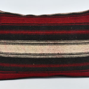 Throw Pillow Covers, Body Pillow, Kilim Pillow Cases, 20x28 Brown Pillow Cover, Striped Pillow Case, Gothic Throw Cushion, 239