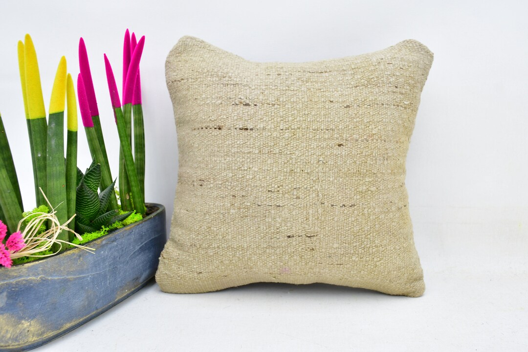 Kilim Pillow Cover, Kilim Pillow Covers, 14x14 Organic Pillow Cover