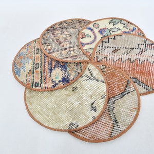 Dining Accessory, Gift For Her, Set Of Six, Red Pad, Rug Supla, Decorative Placemat, Circle Supla, Ethnic Supla,