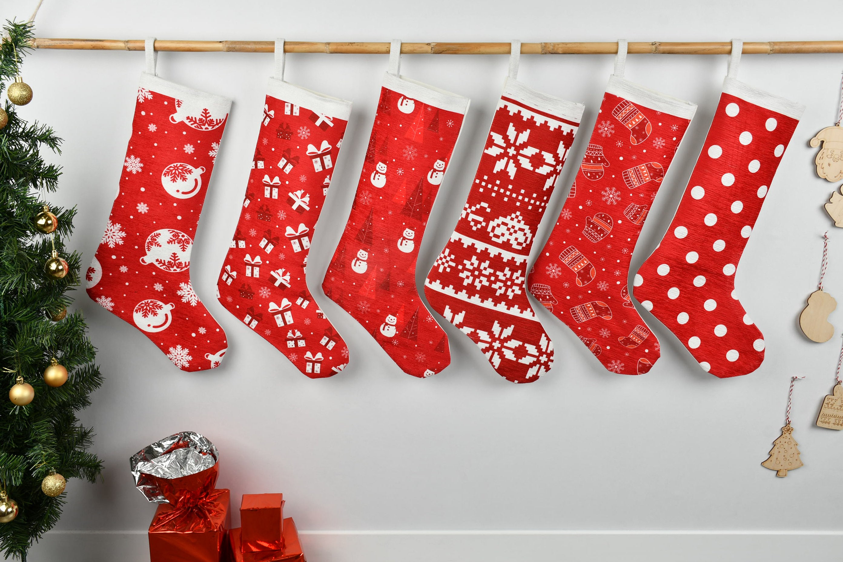 Personalised Stocking, Holiday Stocking, Family Christmas Stockings, Fireplace Decor Santa Socks, Snowman Santa Stockings, Xmas Stocking,