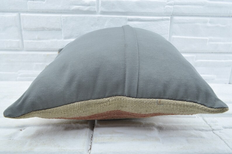 brown striped kilim pillow anatolian kilim pillow 18x18 kilim pillow ethnic pillow sofa pillow handmade kilim pillow throw pillows No 2696