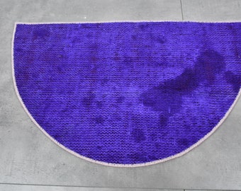 Turkish Doormat, Small Doormat, Semicircle Entrance Doormat, 19x24 Half Round Doormat, Rug Doormat, Personalized Gift, Outdoor Mat,