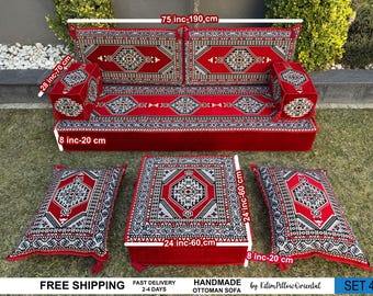 Sofa, Floor Sofa, Floor cushion, Arabic Sofa, Ottoman Sofa, Traditional Floor Cushion, Sark Kosesi, Couch Pillow, Turkish Kilim Pillow