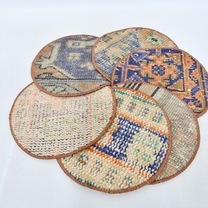 Gift For Her, Rug Supla, Dining Accessory, Blue Placemat, Rug Coaster, Best Coaster, Tribal Supla, Vintage Coaster,