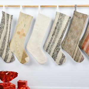 Kilim Stockings, Personalized Gift, Candy Stockings, Wall Hanging Socks, Santa Claus Gifts, Ornament Stockings, Handwoven Stocking,