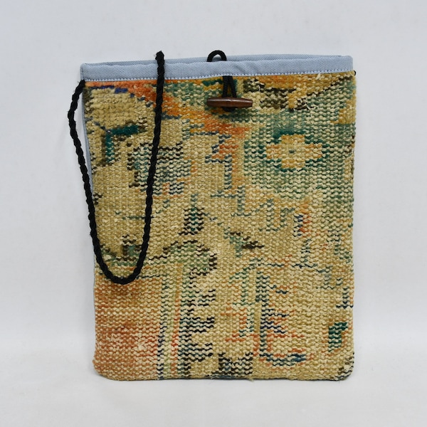Kelimtas, Anatolische tas, traditionele kelimtas, tapijttas, tassen voor vrouwen, 12 x 14 inch weekendtas, gepersonaliseerd cadeau, handgemaakte vintage tas,