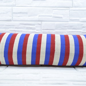 Throw Pillow Covers, Home Decor Pillow, 16x48 Red Cushion Case, Striped Cushion Case, Cute Throw Pillow Cover, Art Deco Pillow Covers, 260