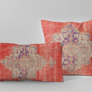 Outdoor Pillow, Kilim Pillow Cover, Vintage Patterned Pillow, Body Pillow, Large Lumbar Pillow, Throw Pillow, Designer Pillow, Cushion Cover