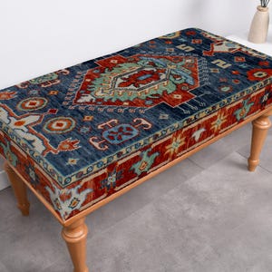 Hallway Bench, Bench For Bedroom,Dressing Table Bench, Handmade Bench, Ottoman Bench, Kilim Bench, Upholstered Bench, Entryway Bench,