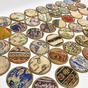 Wholesale Coaster, Rug Coaster, Kilim Coaster, Handmade Coaster, Washable Coaster, 5x5&quot; Natural Coaster, Drink Coaster, Beer Coaster,