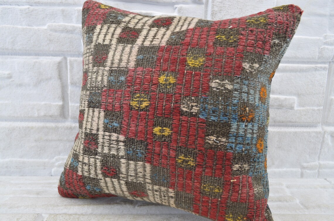 Kilim Pillow Red Kilim Pillow Turkish Kilim Pillow Sofa Pillow Etsy