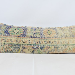 Home Decor Pillow, Kilim Pillow Covers, 16x48 Blue Pillow Case, Rug Pillow Cover, Natural Cushion, Cool Throw Pillow, Small Pillow Case, 921
