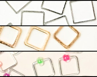 Hip to be Square! Snag-Free Stitch Markers