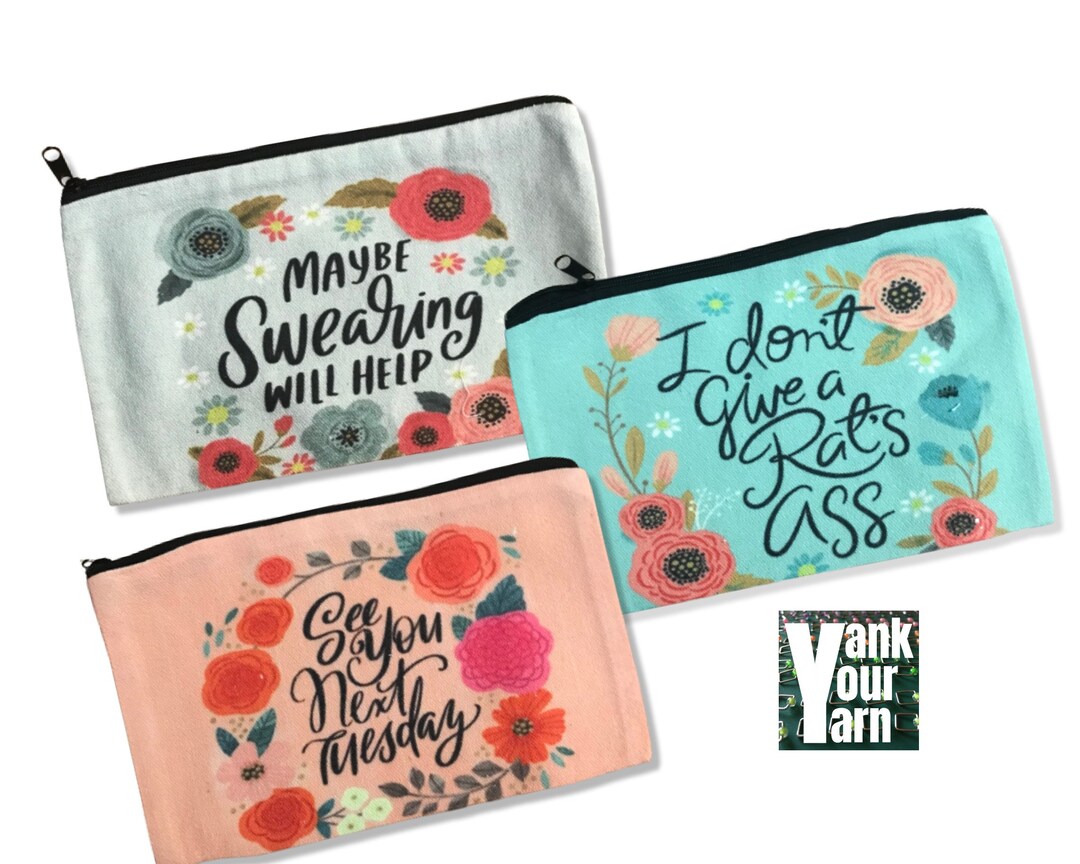 Little Sweary Notions Bags Tool Bag Makeup Bag Small Pouch Accessories ...