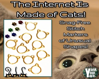 The Internet Is Made of Cats! Snag-Free Stitch Markers