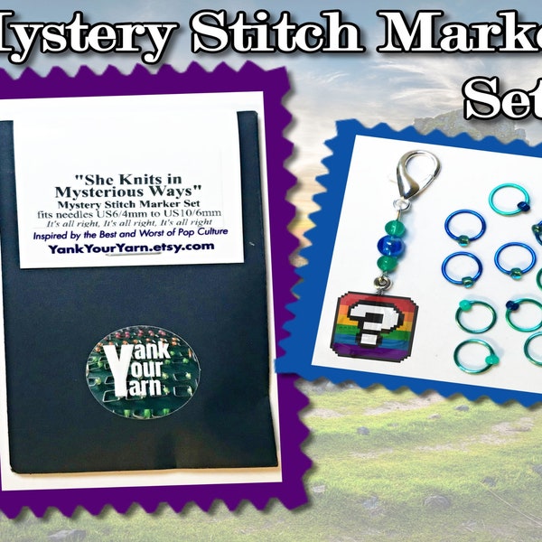 She Knits in Mysterious Ways - MYSTERY Stitch Marker Sets