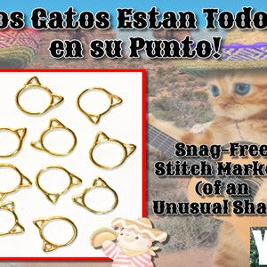 Los Gatos Estan Todos en su Punto! Snag-Free Stitch Markers