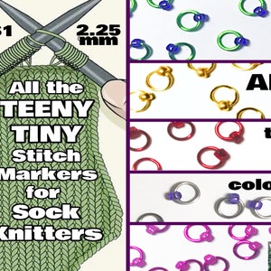 Mini Sock Blocker Stitch Markers Set of 7, Wooden Stich Markers for  Knitting, Handmade Stitch Markers, Knitting Accessories 